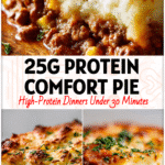 Golden Baked Shepards Pie with mashed potato topping and savory ground beef filling from a Quick Shepherds Pie Recipe.